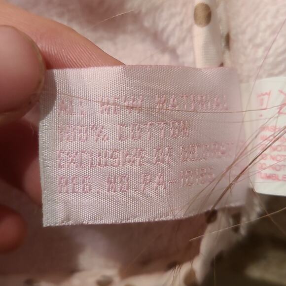 Bearington Baby Collection Pink/Brown Dog Towel Lovey Blanket 100% Cotton NWT - Picture 6 of 9